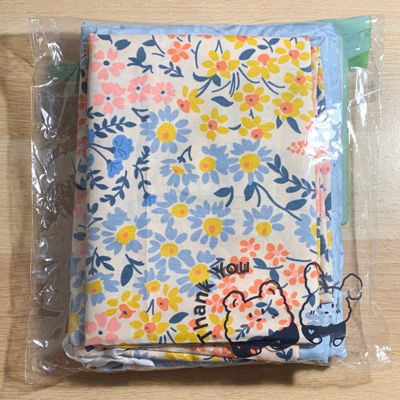 [new unused] sprei set sarban sargul floral lucy 100x200x20 pink biru kuning aesthetic vintage