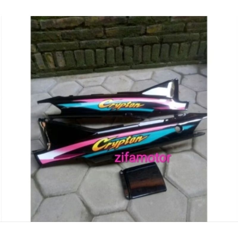 cover body Yamaha cripton plus pet plus striping cripton