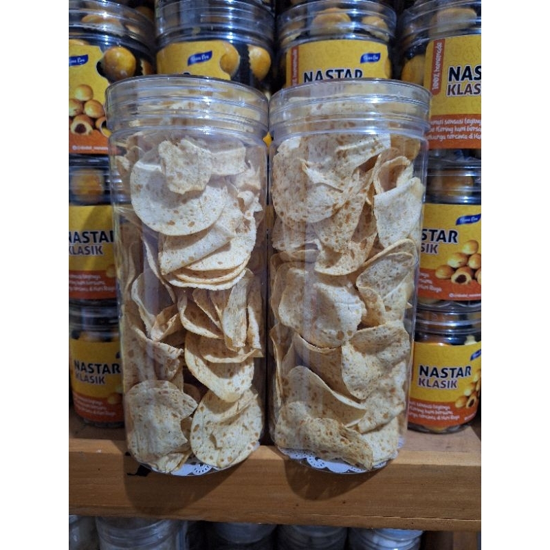 

keripik tempe menjes / gembus toples 1000 ml