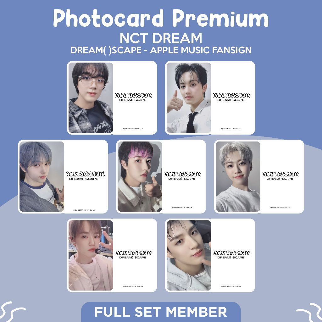 Photocard Premium NCT DREAM [DREAM()SCAPE - APPLE MUSIC FANSIGN]