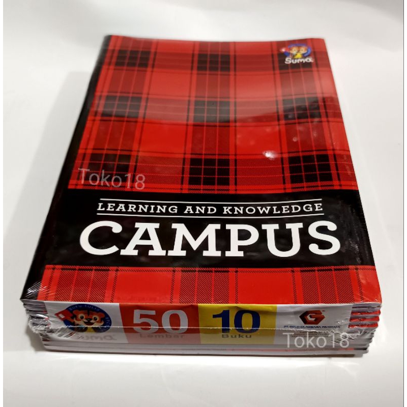 

1 Pak Buku Campus Boxy Suma 50 Lembar (Isi 10 Buku)