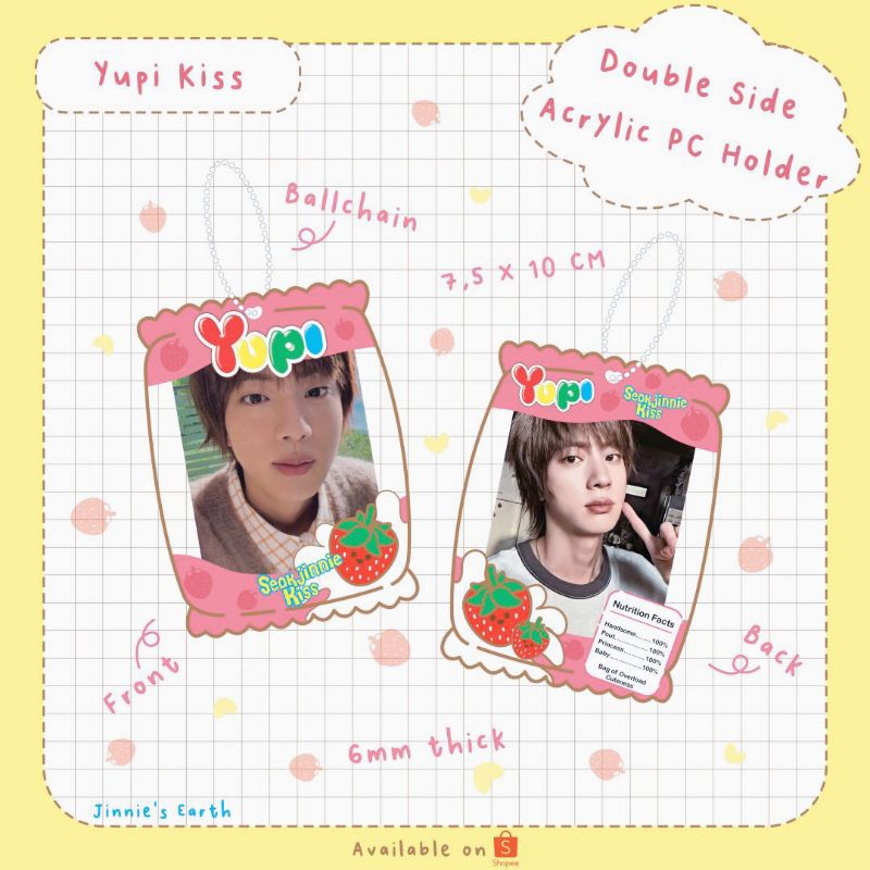 [Jinnie's_Earth] CAHOL AKRILIK | CAHOL BTS | PHOTOCARD HOLDER BTS | YUP| BTS PC HOLDER | CAHOL AKRIL