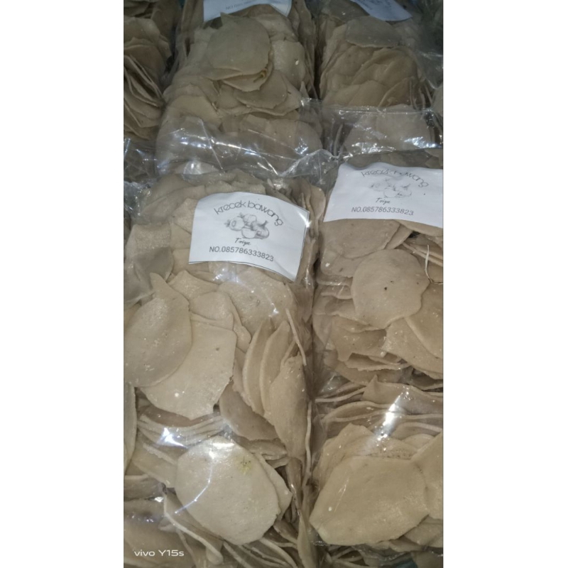 

krecek bawang Oleh-oleh khas kediri Krecek mentah Krupuk Pasir Mentah Kerupuk Upil Rasa Bawang