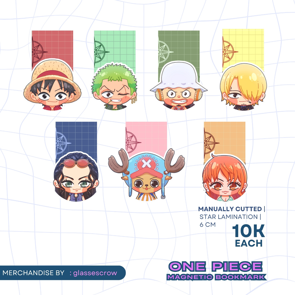 

Magnetic Bookmark Anime One Piece | Pembatas Buku Magnet (Baca Deskripsi)