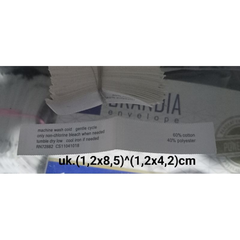 

Tag Label Pakaian Label Tag (Misc, Care, Flag) Label