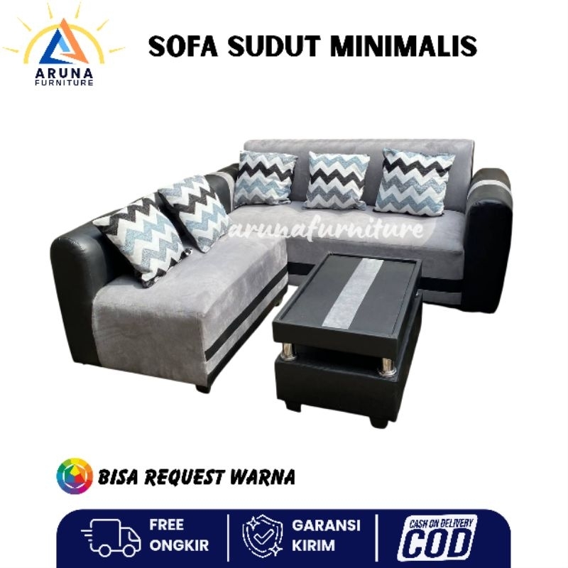 Sofa Sudut Minimalis Sofa Leter L Kursi Sofa Ruang Tamu Termurah Cirebon