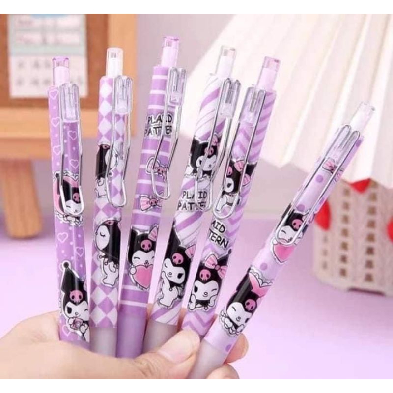

PULPEN KUROMI SANRIO KAWAII LUCU / PULPEN KARTUN ANIMASI 0.5MM BLACK STUDENT