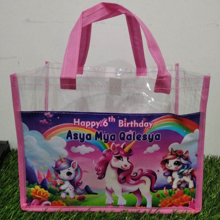 

[landscap] tas ultah mika /tas mika kombinasi 25x13x20 /tas souvenir/ hampers/ goodiebag ultah mika