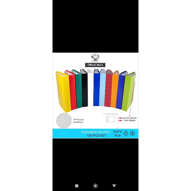 

Document keeper holder penyimpanan berkas