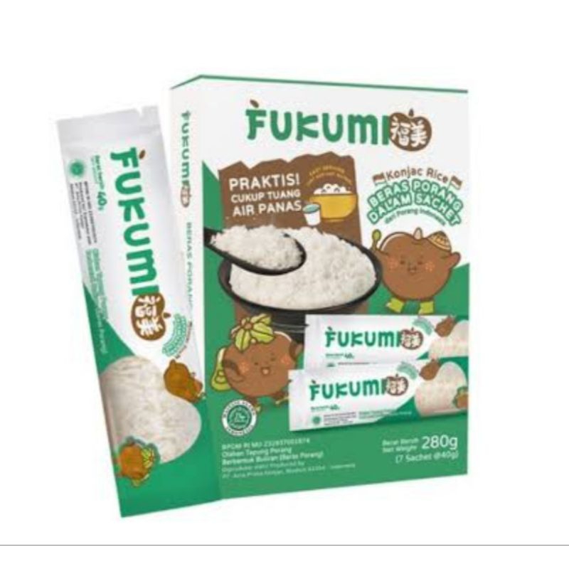 

Fukumi beras porang box 280gr