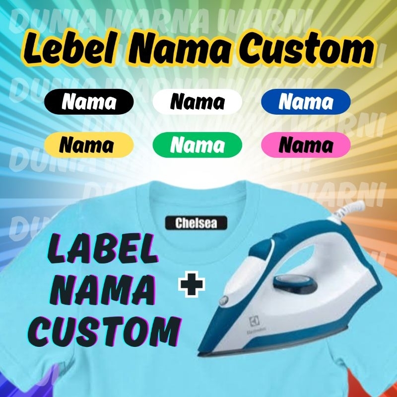 

Sablon Strika / Lebel Baju Custom / DTF / Stiker Baju