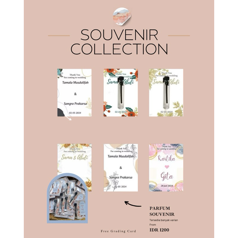 Souvenir Parfum/parfum tester/souvenir pernikahan