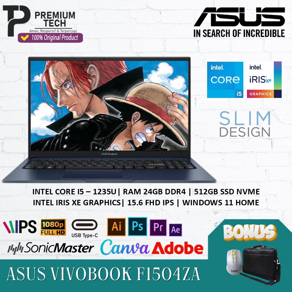 Laptop Asus Vivobook 15 F1504ZA Intel Core i5 1235U 24GB 1TB 15.6 FHD Windows 11 Original