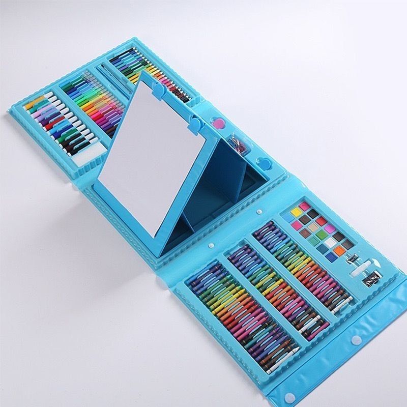 

Art set new 208 pcs crayon alat pensil mewarnai