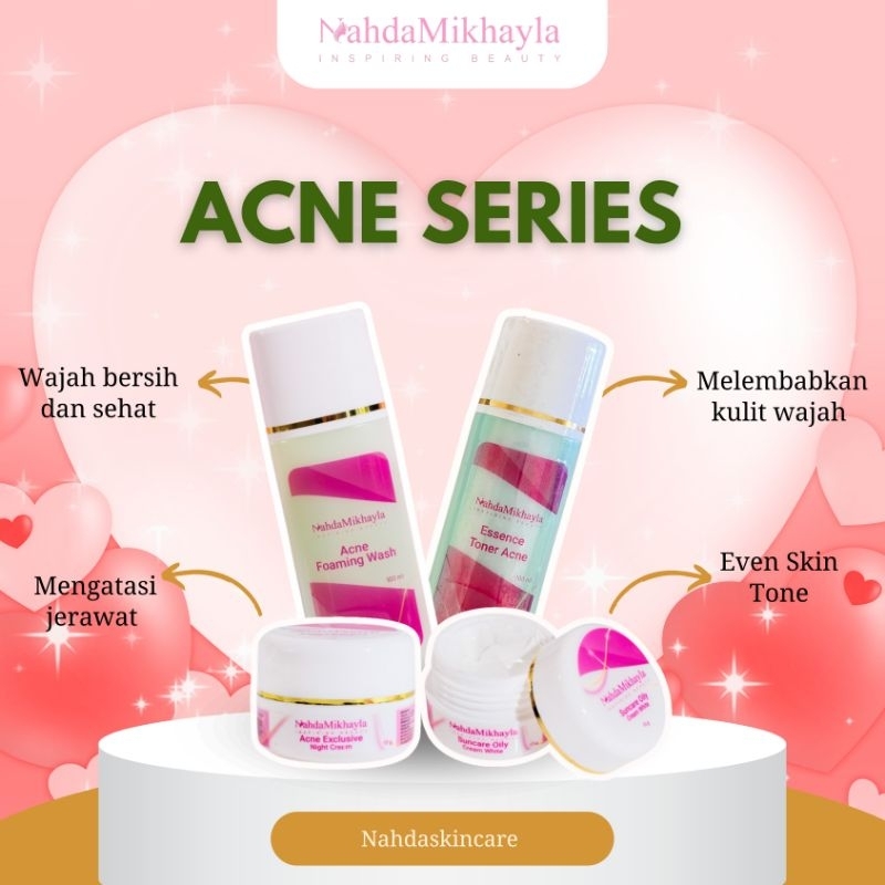 NAHDA SKINCARE NAHDA MIKHAYLA, paket skincare nahda skincare nahda Mikhayla BPOM,ORI