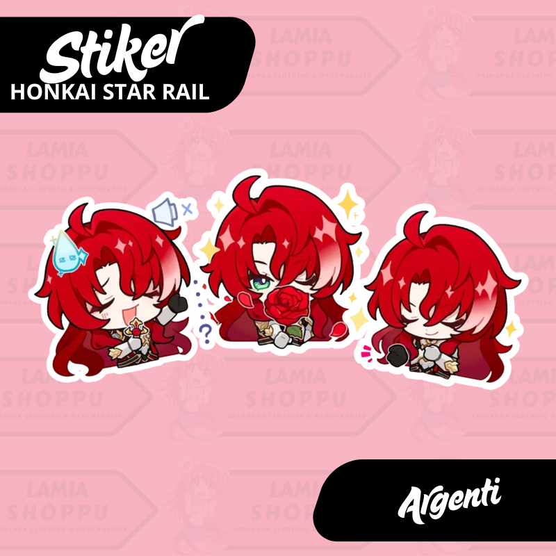

Sticker Argenti Honkai Star Rail | Stiker Argenti HSR | Honkai Star Rail Merch Vinyl Anti Air