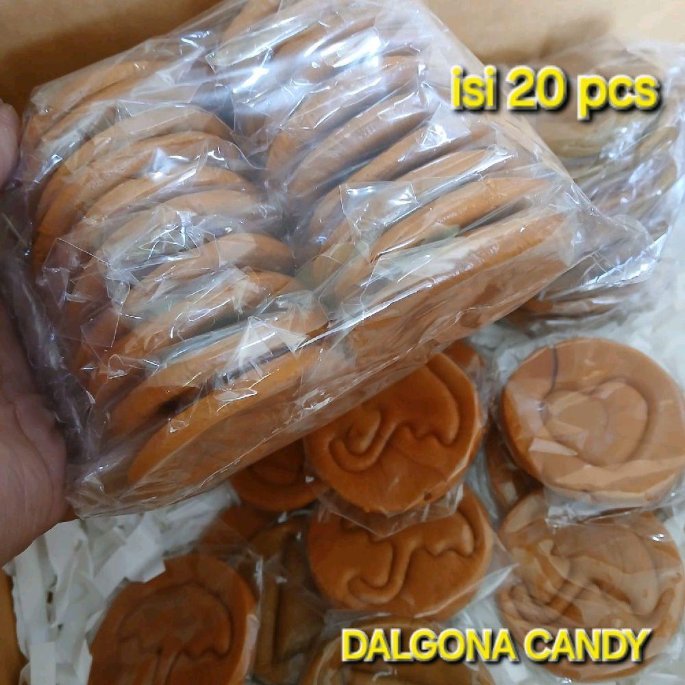 

DALGONA CANDY tanpa Stick 7 CM isi 20 pcs