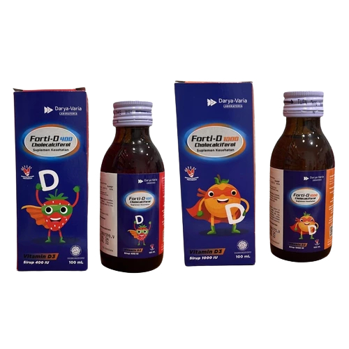 FORTI D Sirup - Vitamin D - 400 IU - 1000 IU - Vitamin Daya Tahan Tubuh - Vitamin D Anak anak