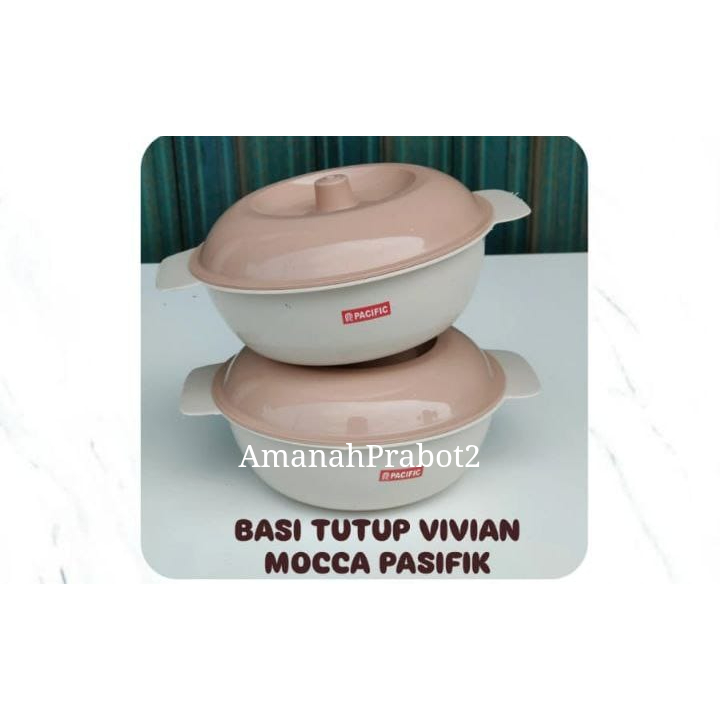 Basi Tutup Viviann Mocca Basi Bulat + Tutup Plastik Vivian Pasific
