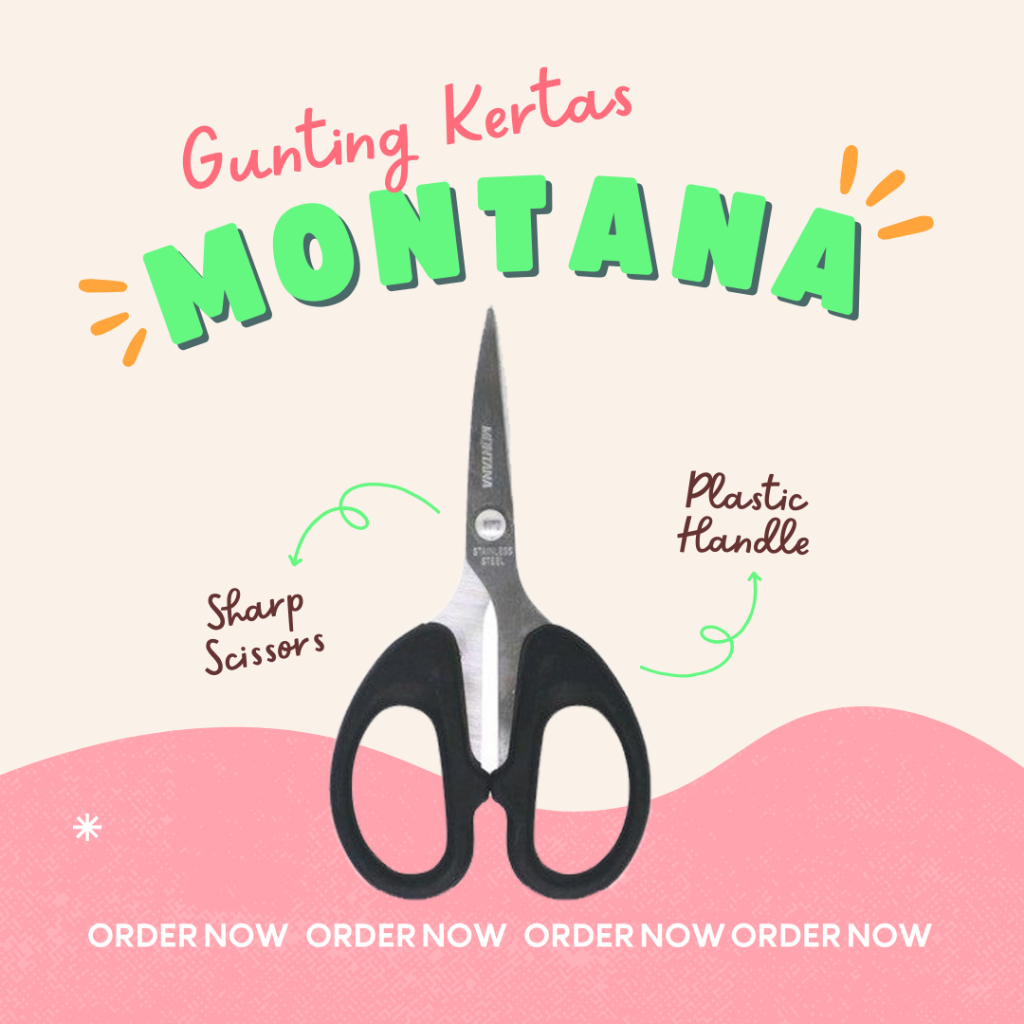 

Gunting Kertas Kecil / Gunting Stainless / Scissors STI-145 Montana