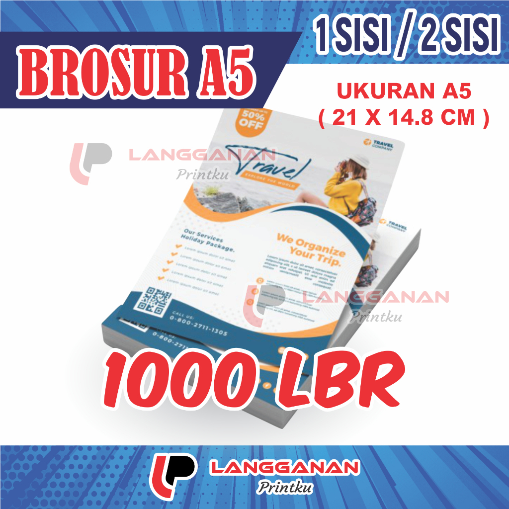 CETAK BROSUR A5 AP 120 GSM CETAK FLYER ARTPAPER 120 GSM PROSES CEPAT FULL COLOR