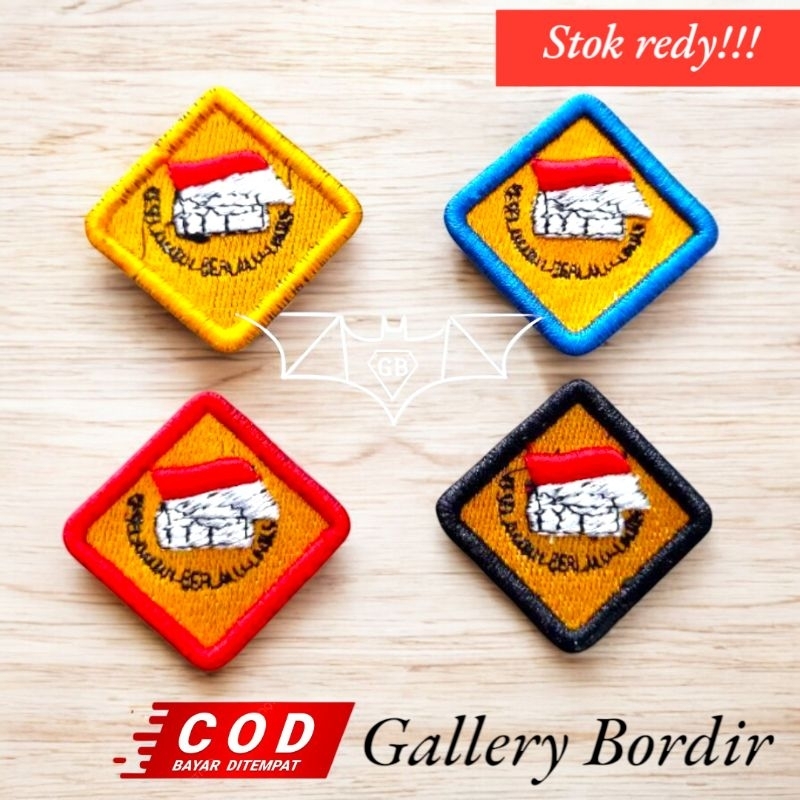 bordir logo pin keselamatan lalu lintas dishub