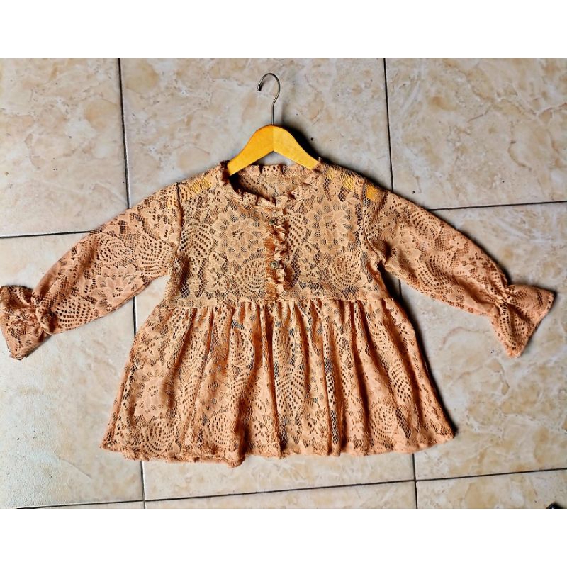 outer brokat anak kondangan kebaya modern