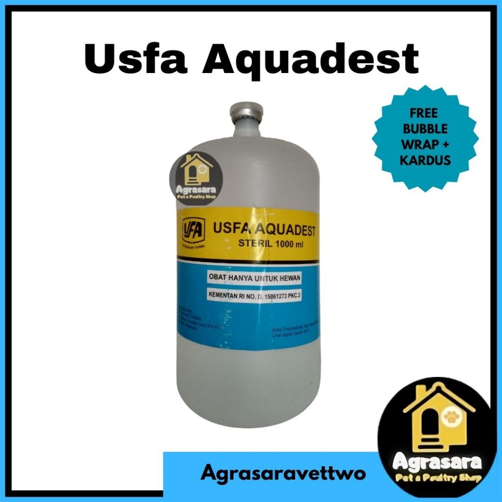 Aquadest/ Aquadest Steril 1 Litter USFA