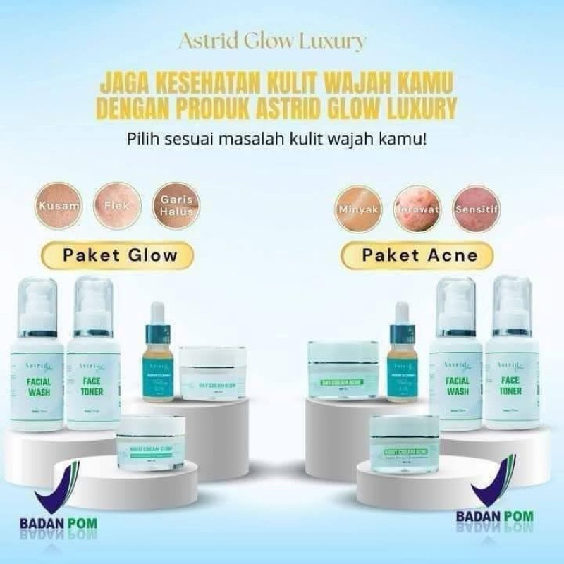 Astrid Glow Luxury Skincare BPOM 100% Original