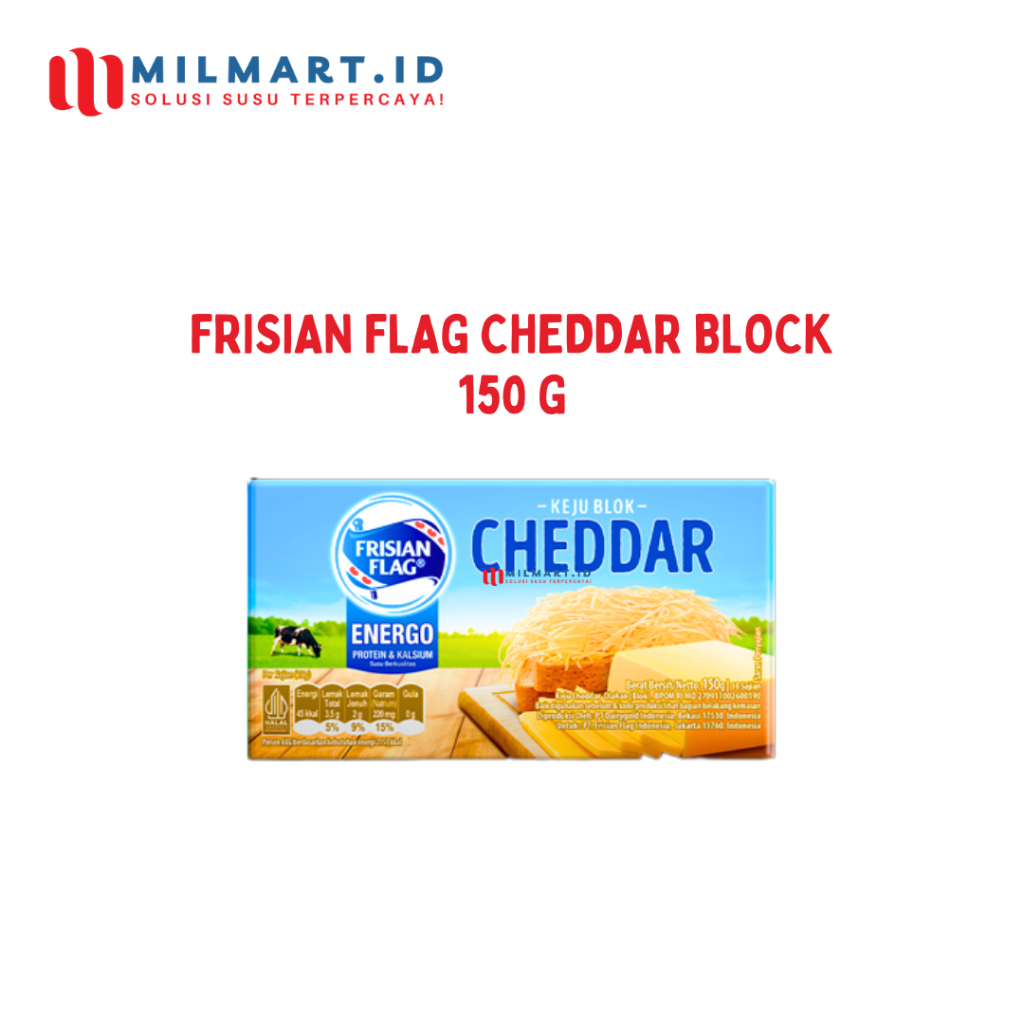 

FRISIAN FLAG CHEDDAR BLOCK 150G KEJU BLOK CHEESE