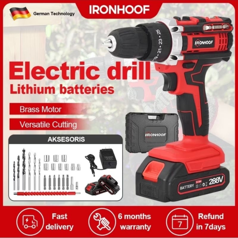 BOR BATERAI IRONHOOF , 1 SET CHARGER + 2 BATERAI 80V / 288V ORIGINAL 100% IRONHOOF GERMANY QUALITY