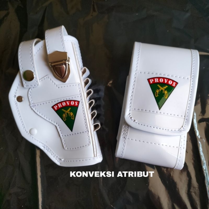 sarung pistol + sarung magazine provos tni