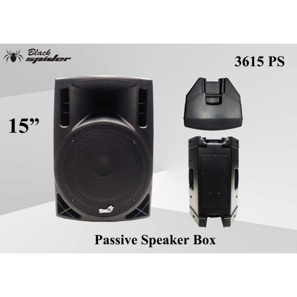 Speaker Pasif Black Spider BS 3615 PS Fiber Monitor Pasif 15inchi 500W Speaker Black Spider 15in