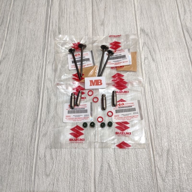 Bos botol klep + payung klep  +  seal klep suzuki satria fu new satria fu lama satria fu 1set