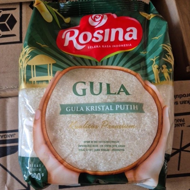 

Rosina 800gr Gula Kristal Putih 1Ball isi 12