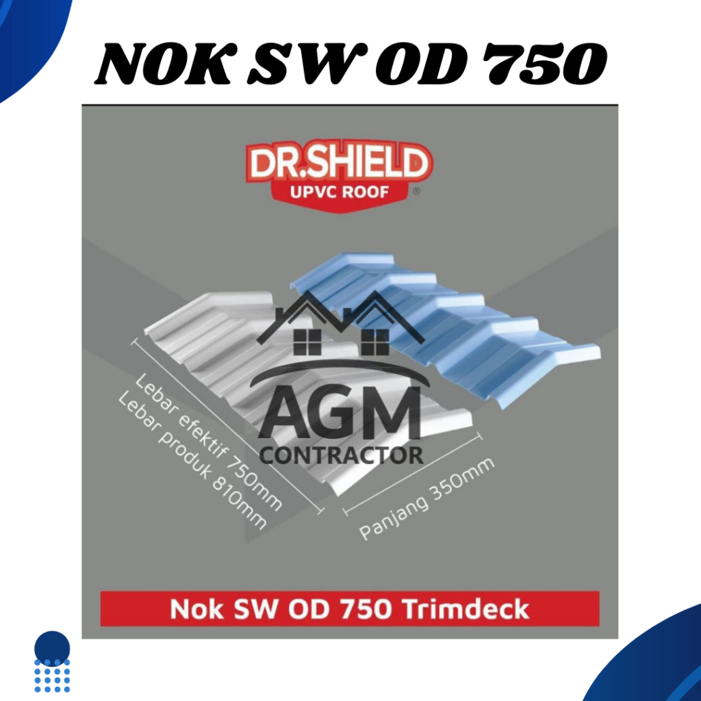 NOK UPVC TRIMDECK OD750/SPANDEK Dr. Shield/KARPUS/WUWUNG BUBUNGAN