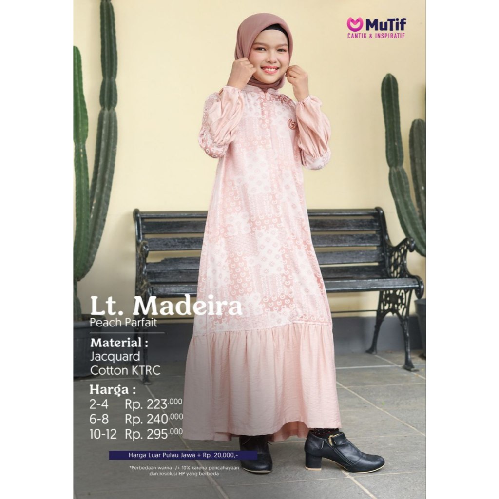 Little Mutif Madeira Madani Peach / Couple Keluarga Mutif