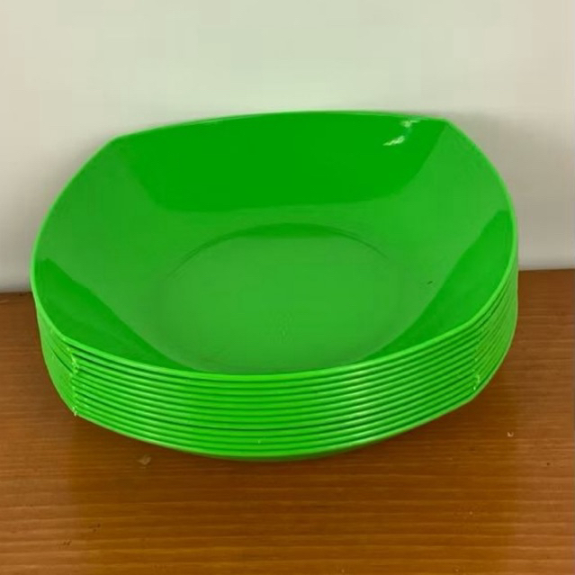 (12 pcs) Piring Kotak 12 / Piring Buah / Piring Cafe / Piring Restoran Serbaguna