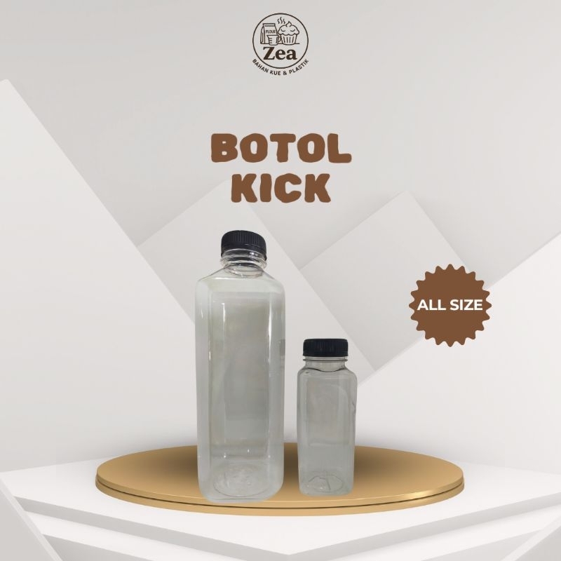 Botol Kick 250ml / Botol Plastik 250ml / Botol Plastik / Botol kopi / Botol Jus / Botol Murah