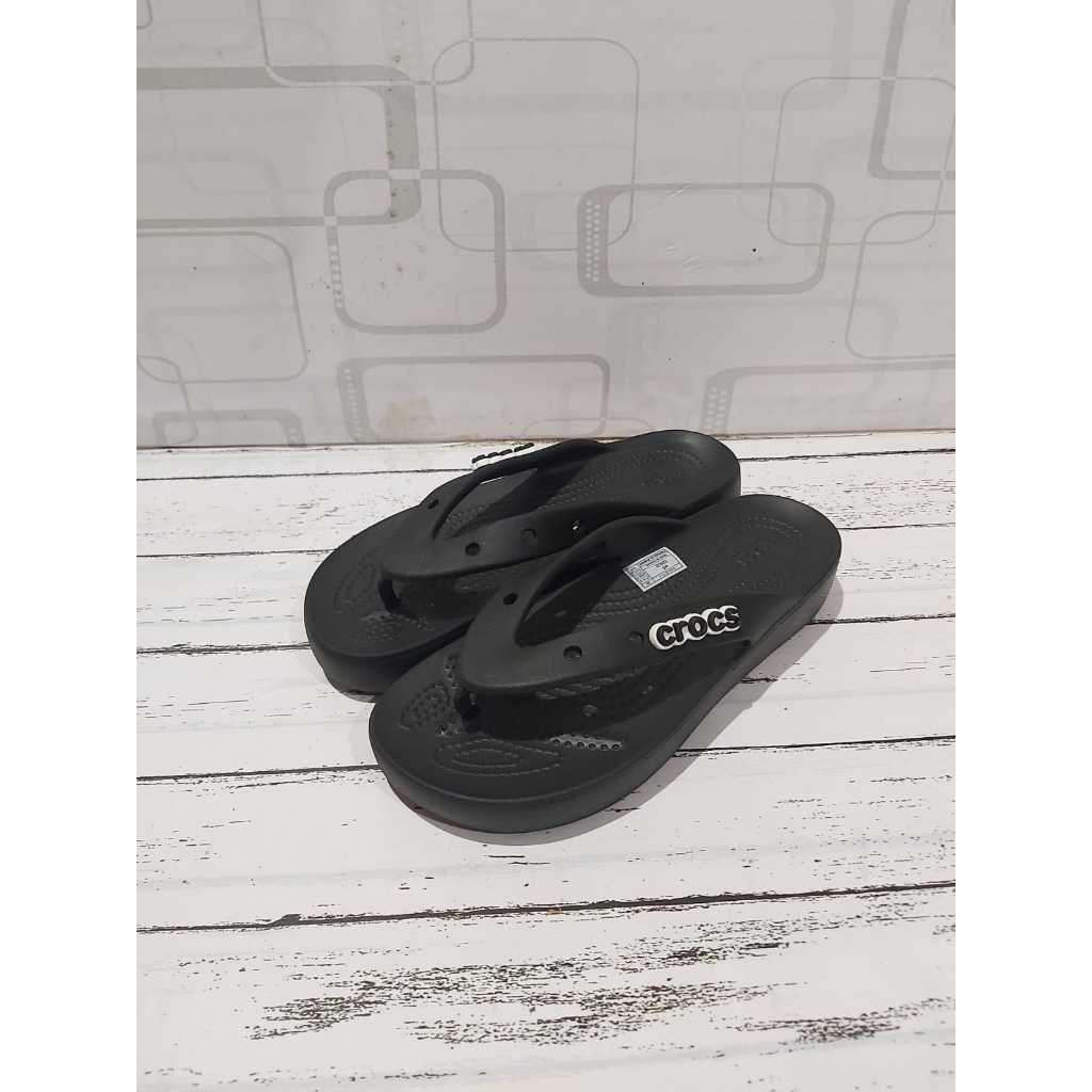 Sandal Flip-flop Wanita Original Crocs Platform Flip Woman