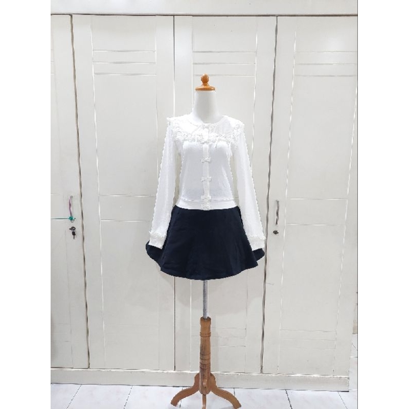 Premium Kawaii Ribbon lace Liz Lisa cardi white❤️