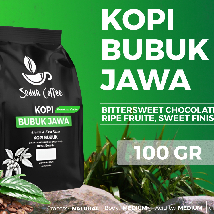 

Bubuk Kopi Bubuk Jawa Giliganan Halus 100gr
