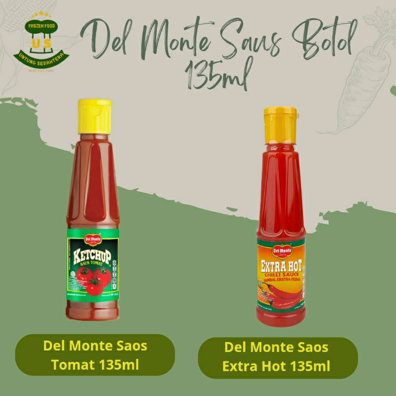 

Del Monte Saus Botol 135ml Del Monte Extra Hot 135ml Tomat 135ml saus Del monte botol Delmonte extra hot botol