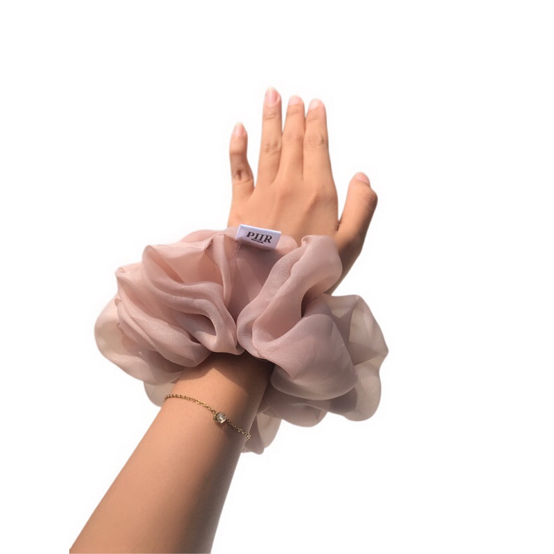 PIIR - Ariana Organza Scrunchie | XL Scrunchies | Handmade Organza Scrunchie Premium | 100% Organza 