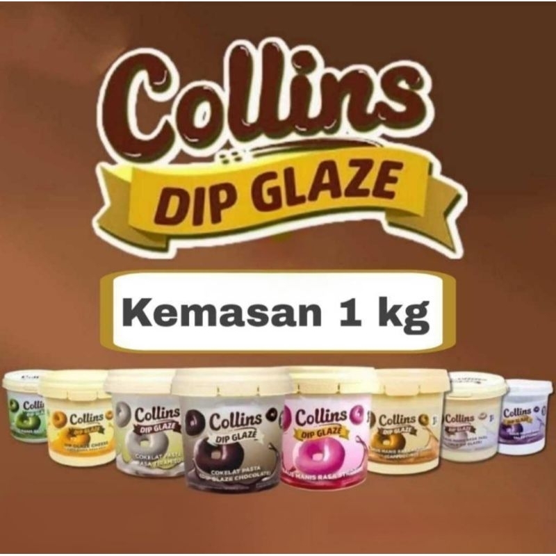 COLLINS COKELAT GLAZE 1kg