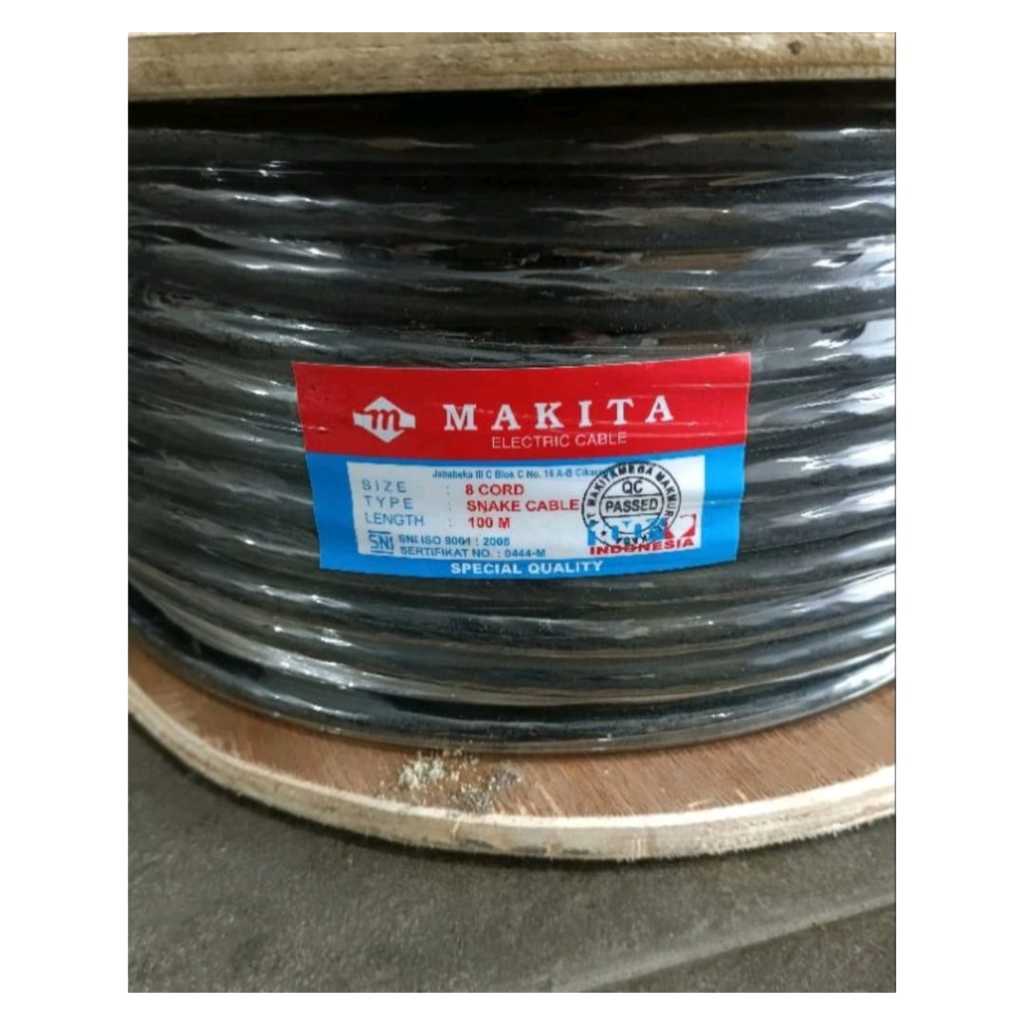 Kabel snake Makita isi 8 ch meteran / kabel snex speaker isi 8 channel 1 meter