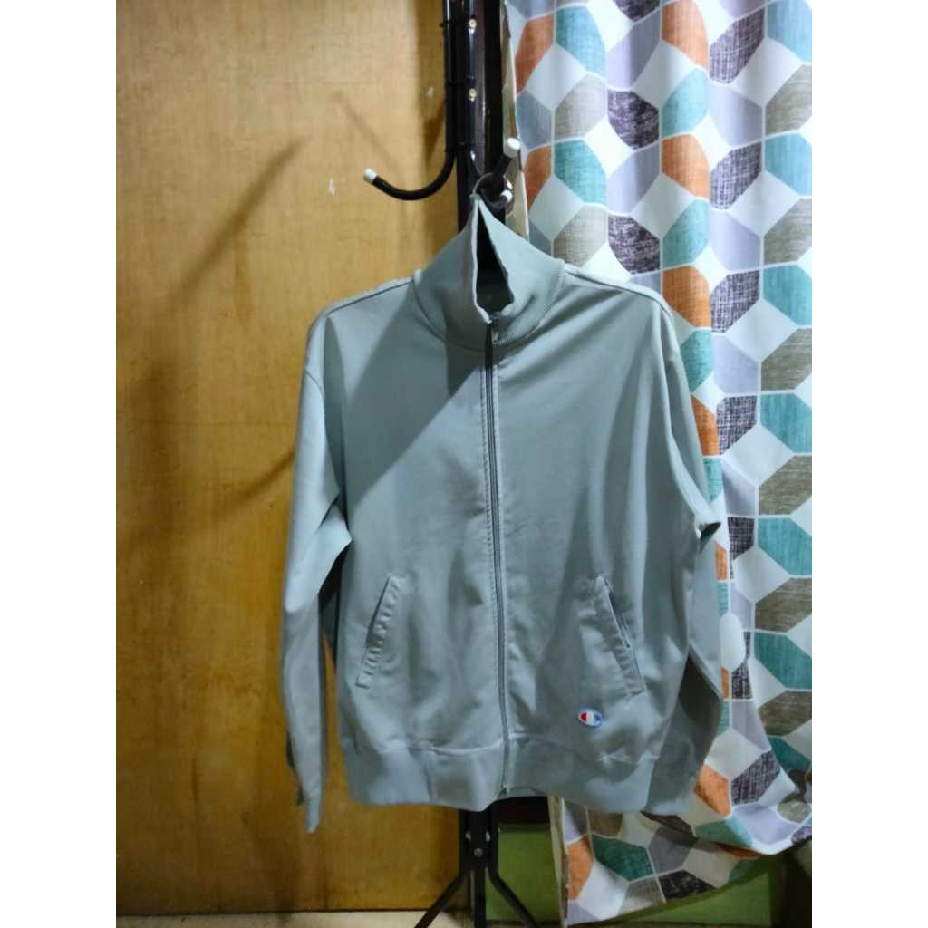 Jaspo Champion-Jaket Tracktop Jaspo Brand Champion Unisex Warna Abu