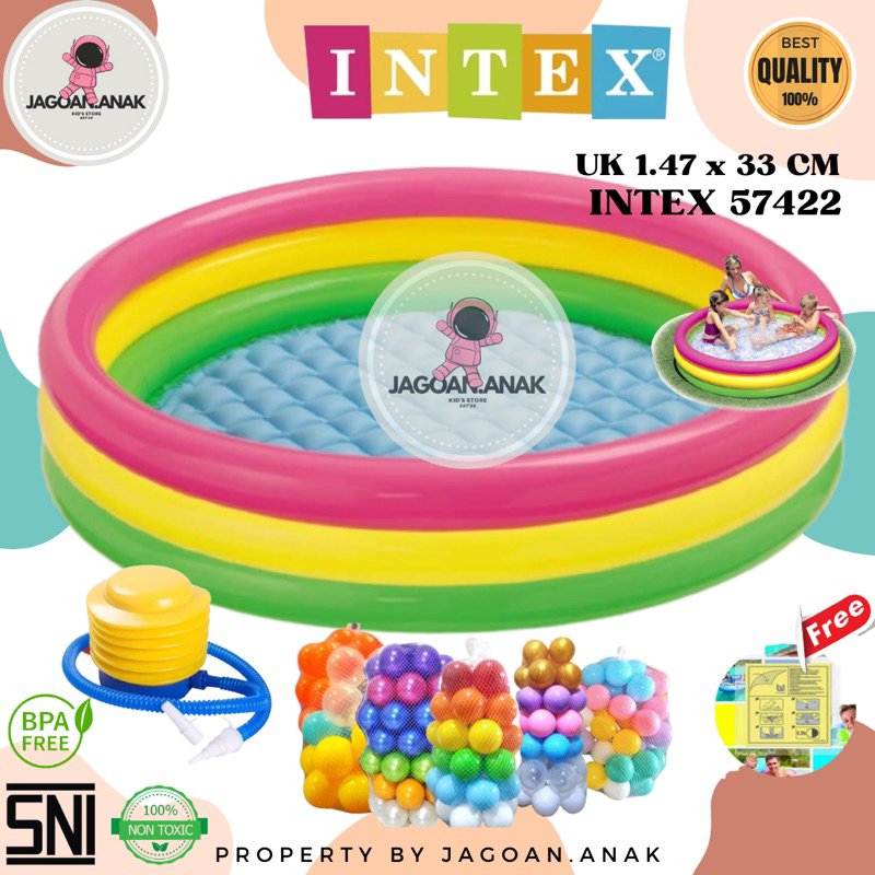 Kolam Renang Anak Anak INTEX 57422 UK 1.47 x 33CM Tersedia Paketan Kolam Renang