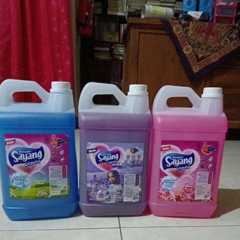 Detergen pakaian sayang kemasan 5L bisa repack 700ml