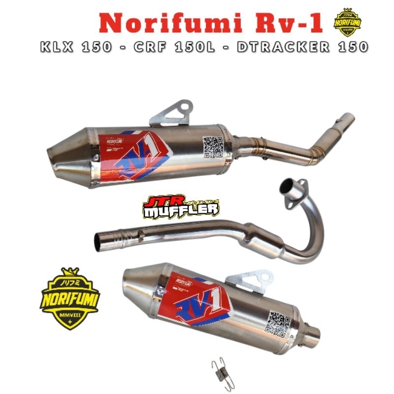 Knalpot Norifumi RV1 KLX 150 CRF 150L DTRACKER 150 full set lengkap